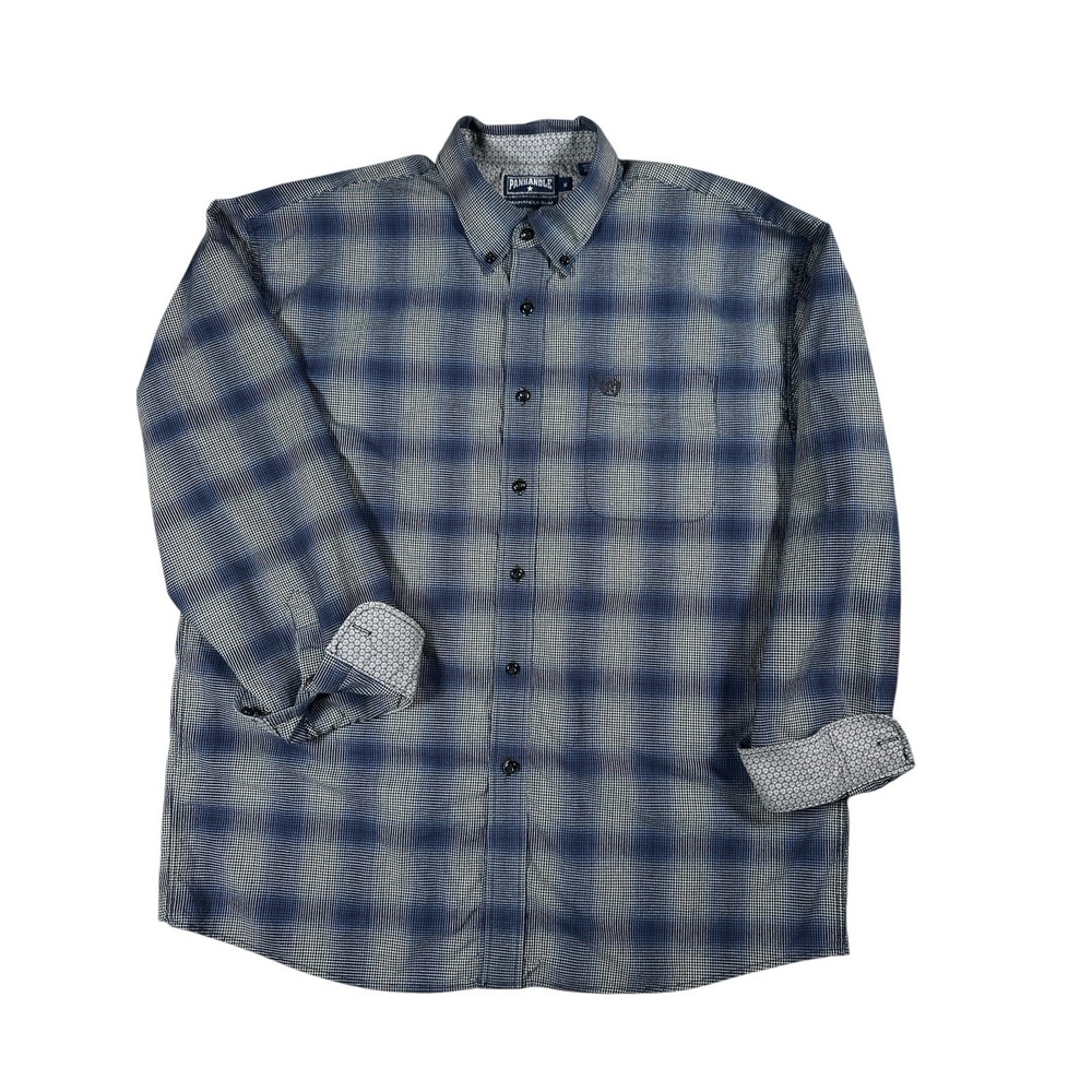 Panhandle Slim Button Down Shirt Men Sz XL Long‎ Sleeve Rodeo Western Flip Cuff